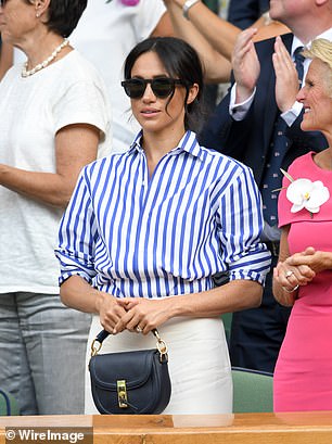 Meghan attended Wimbledon in wearing her Ralph Lauren shirt in 2018