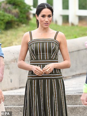 The Duchess wore this Martin Grant  on the  tour of Australia in 2018
