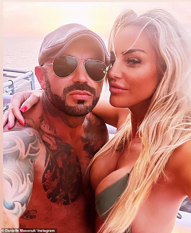 In her stories, she insisted Lee had breached a court injunction (the couple pictured last year)