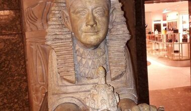 Sixteen sculptures showing Fayed as an Egyptian pharaoh are set to be torn down as the Knightsbridge store attempts to erase his legacy
