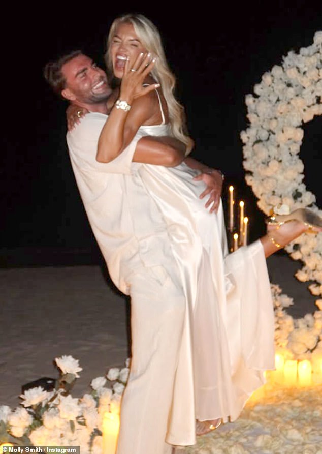 Love Island's Molly Smith and Tom Clare are engaged! Pair share sweet proposal snaps from Dubai after meeting on All Stars series