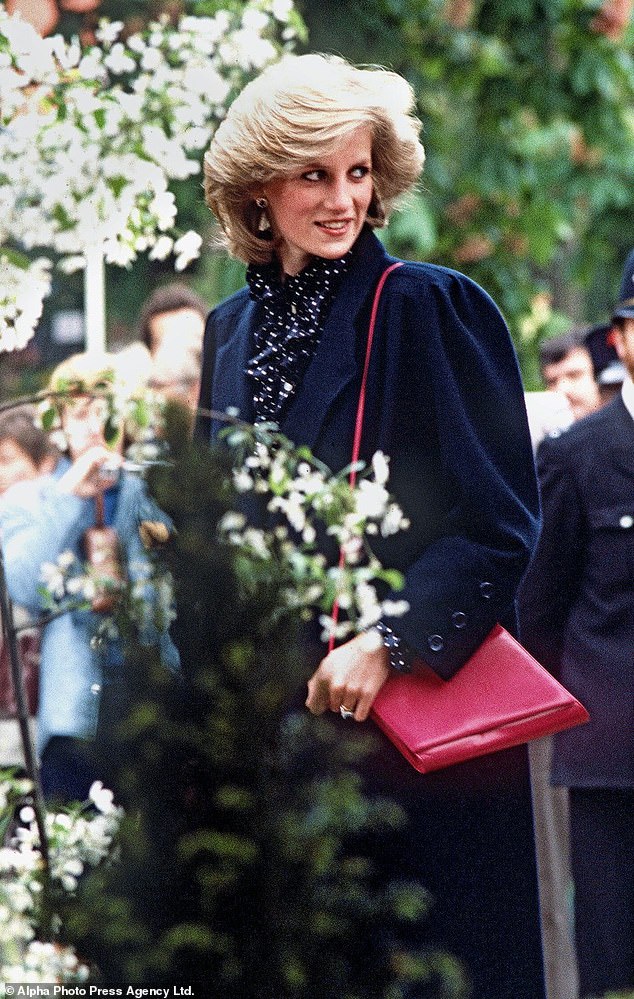 'Then suddenly, as Harry was born, it just went bang, our marriage, the whole thing went down the drain,' Diana said. She is pictured at Chelsea Flower Show in May 1984