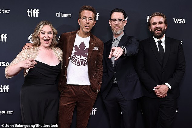 L-R John Candy's daughter Jennifer Candy-Sullivan, Ryan, Coli, and John's son Chris Candy