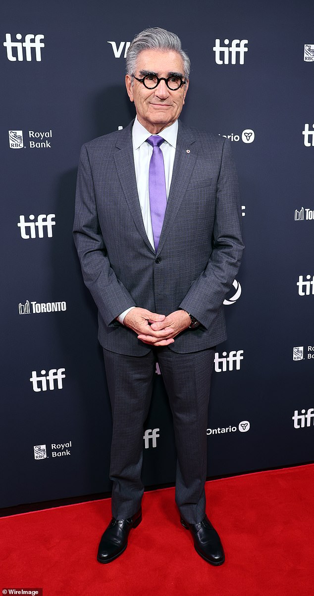 Eugene Levy, 78, was another famous face at the star-studded event. The Schitt's Creek star was a regular collaborator with Candy