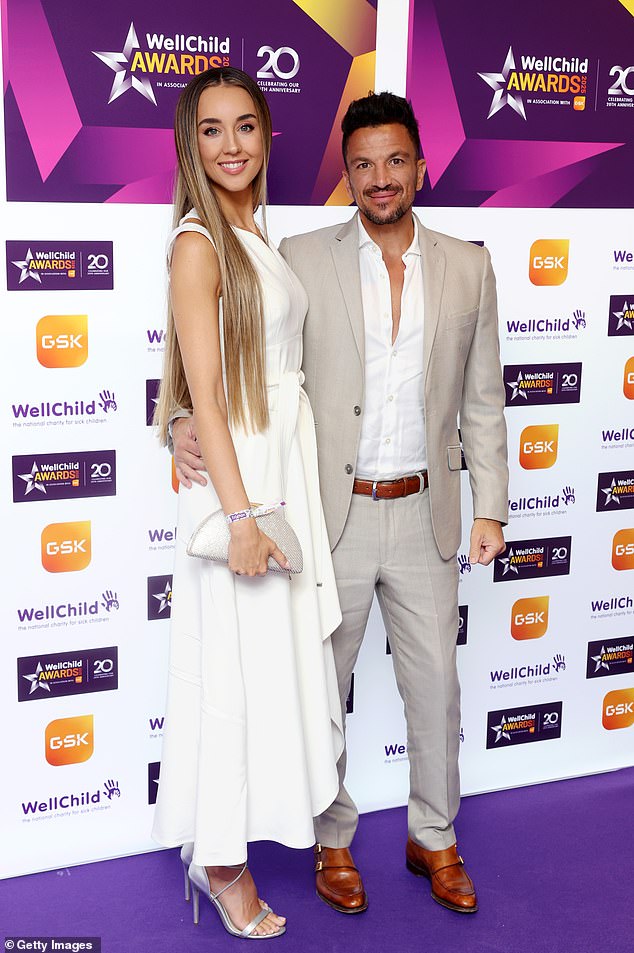 Peter Andre was joined by his wife Emily as they arrived for the awards at London's Royal Lancaster hotel