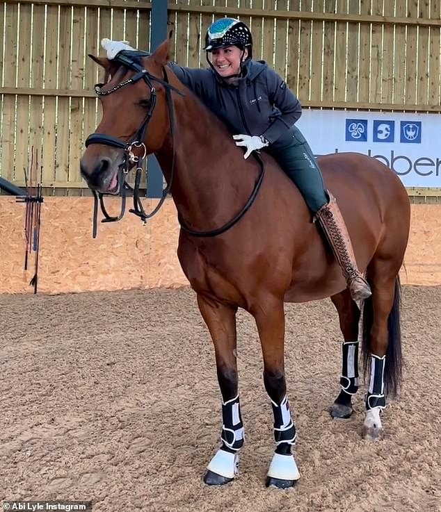 Ms Lyle, pictured, described the local horse riding community as 'close-knit and patriarchal' and pointed out that the murderer was a 'talented guy, well-respected and funny'