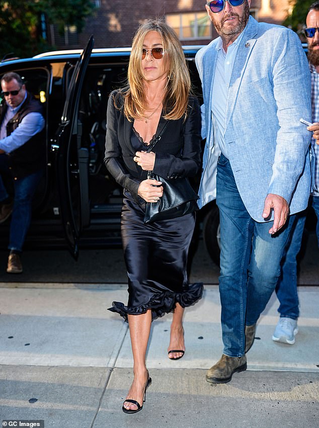 Here the diva is seen in New York City on Monday evening while in all black