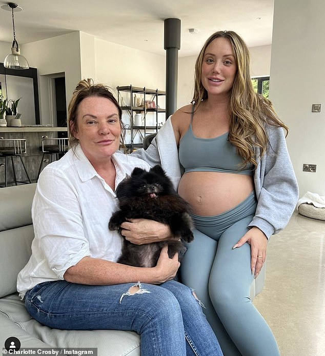 Charlotte announced her mother had been diagnosed with the disease, just weeks before she welcomed Alba Jean with her boyfriend Jake Ankers