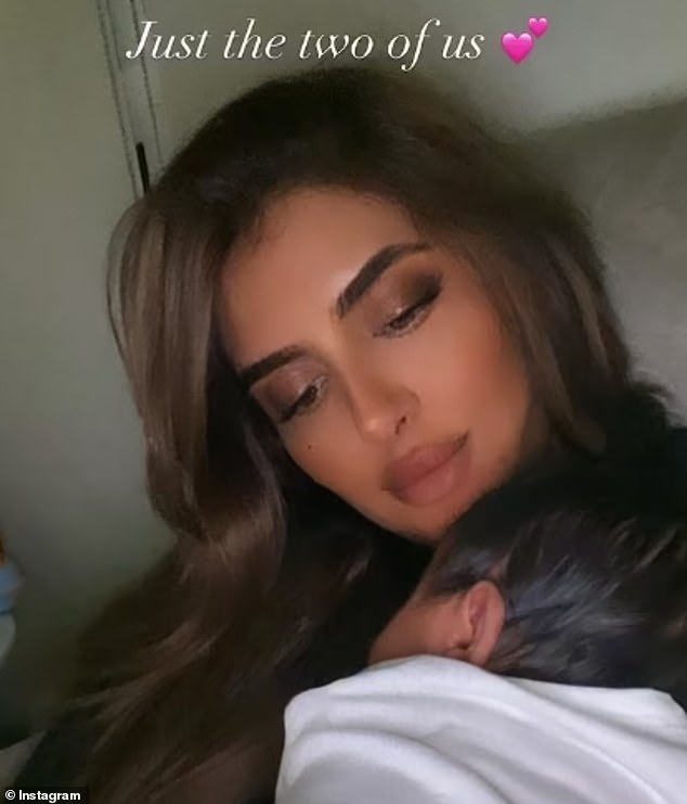Last year, Sheikha Mahra posted a snap of herself with her daughter and wrote 'just the two of us'