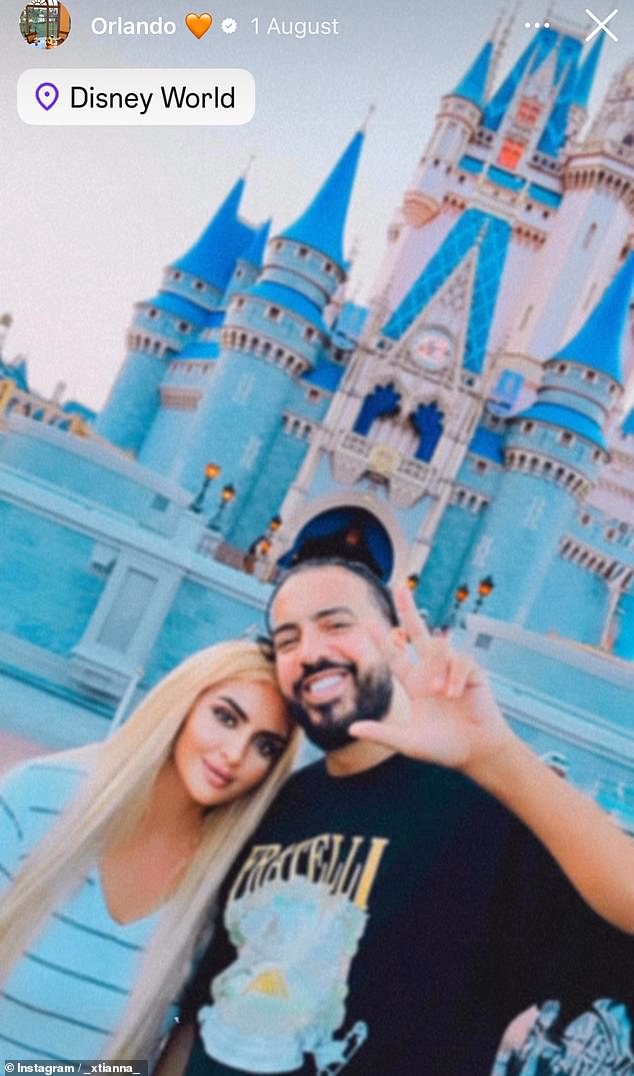 French Montana and Sheikha Mahra were pictured at Disneyland in the US together in August