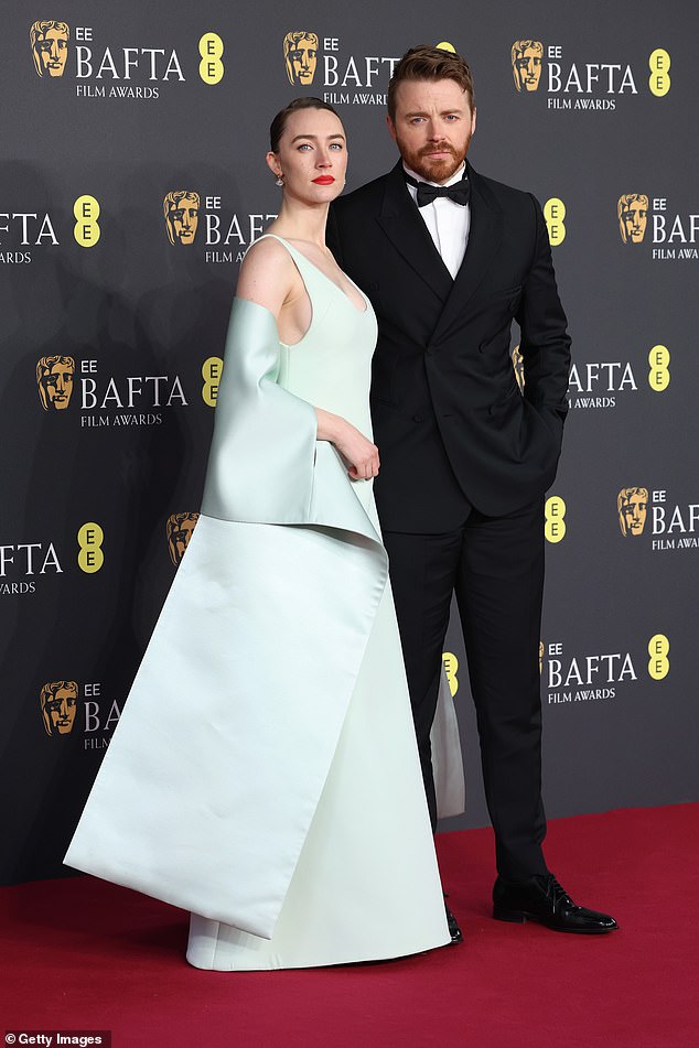 The couple are pictured in February at the BAFTAs