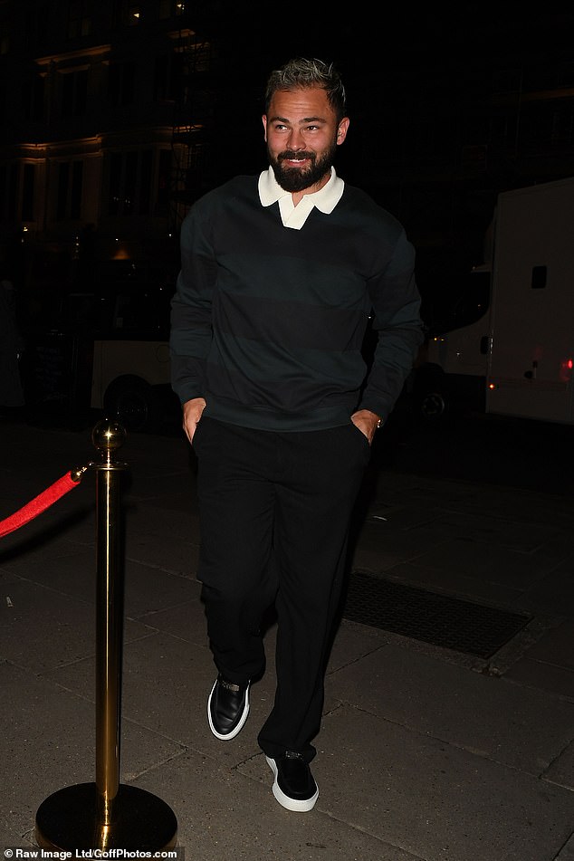 Brad was pictured arriving for the launch separate to Olivia, as he supported her in her newest business venture