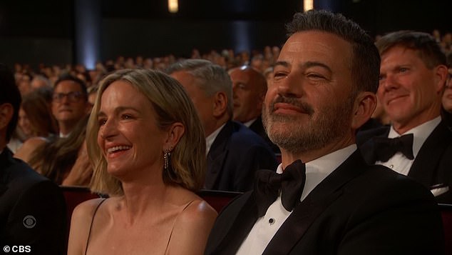 Jimmy Kimmel was left seemingly unimpressed when Breaking Bad alum Bryan Cranston jokingly referenced to President Donald Trump's recent post about actor Tom Hanks