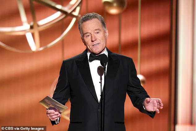 'From the learned and inspirational guests like Neil deGrasse Tyson to the destructive woke degenerates like Tom Hanks,' Cranston said, before the list of nominees in the category were revealed