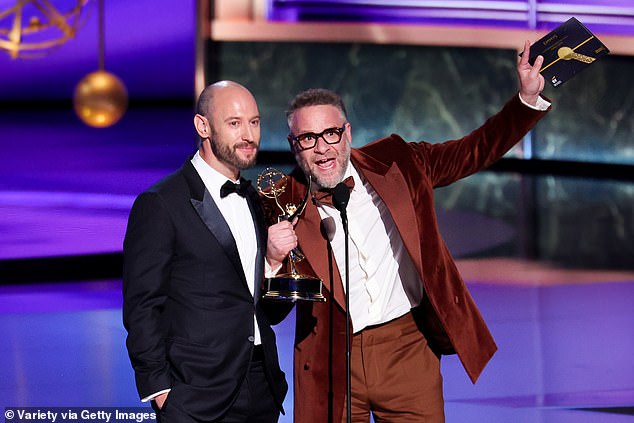 The Studio - which was co-created by and starred Seth Rogan - also broke records at the 2025 Emmys