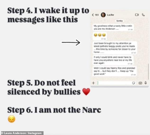 Laura has responded as she took to her own Instagram Story to share what appeared to be a screenshot of her recent messages with Gary, revealing he is saved on her phone as 'Lucifer'