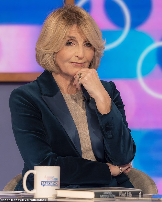 The model and actress opened up about the 'horrific' ordeal on Thursday's episode of Loose Women, hosted by Kaye Adams (pictured)