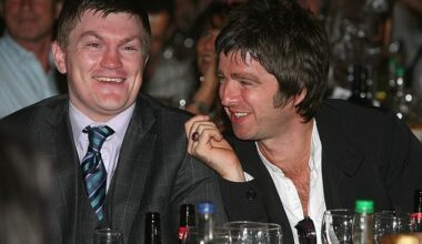 Oasis star Noel Gallagher (right) has paid a heartwarming tribute to close friend Ricky Hatton (left) after his death