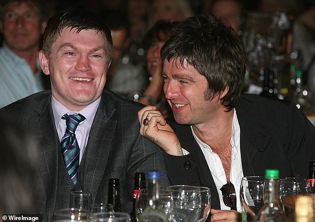Oasis star Noel Gallagher (right) has paid a heartwarming tribute to close friend Ricky Hatton (left) after his death