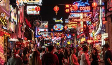 The strong Thai baht has seen tourism impacted, with the traditionally cheap destination for British holidaymakers suddenly much more expensive (Pictured: A tourist-filled street in the resort of Pattaya)