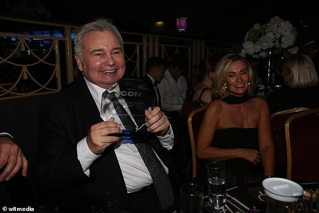 The marriage counsellor completed her look with a floor-length skirt that was sheer at the bottom and a black scarf that was wrapped around her neck