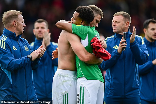 Sven Botman was Newcastle's best performer and will hope to have put his injuries behind him