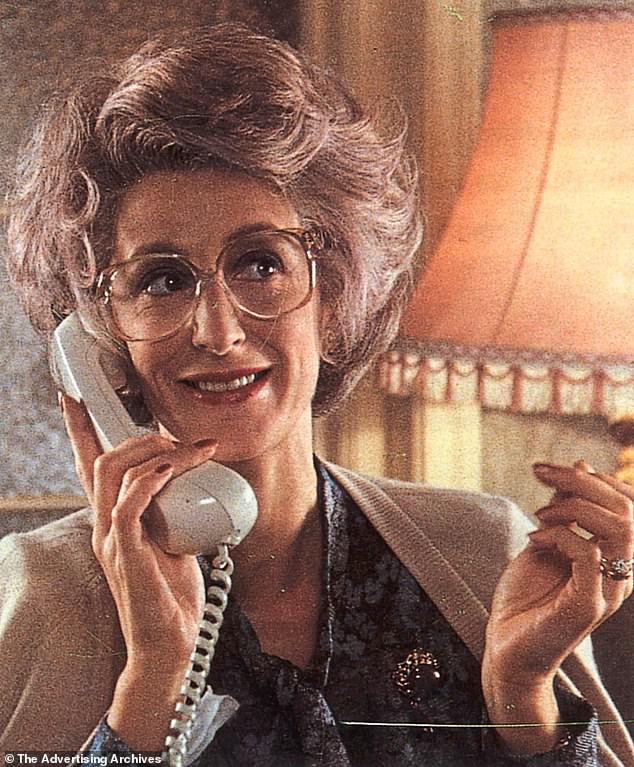 As the proud grandma in an iconic 1980s BT ad