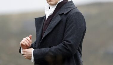 Jack Lowden seen filming a scene on the Derbyshire Dows for Pride and Prejudice
