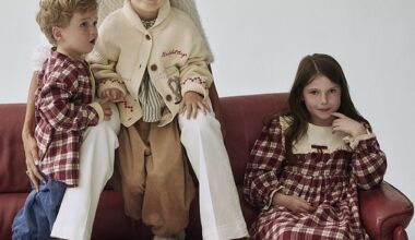 Binky and her three children - India, Wolfie and Wilder - in the new Binky Felstead M&S range