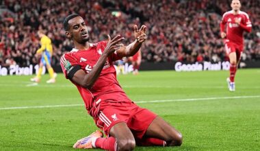 Alexander Isak scored his first Liverpool goal against Southampton in the Carabao Cup