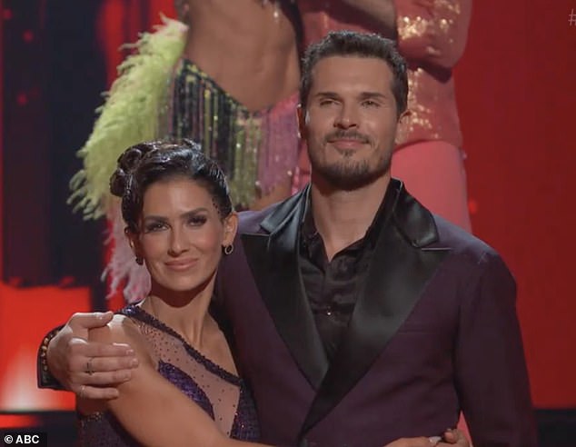 Tuesday night's episode ended in a double elimination and left Hilaria Baldwin, 41, in the bottom three
