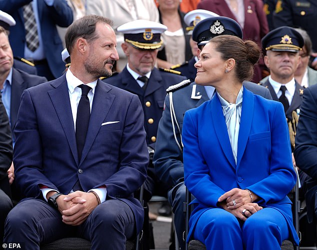 In light of the dispute, Prince Haakon, 52, (pictured left with his sister, Princess Victoria) has now broken his silence, telling the Norwegian publication, Se og Hør, that there wasn't a 'good enough distinction' made between the Royal House and the Netflix project