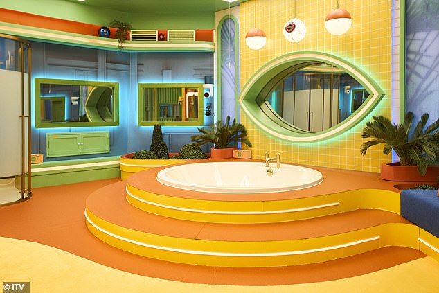 The new images reveal an explosion of colour across every room, creating a vibrant, almost chaotic backdrop for the weeks of confinement to come