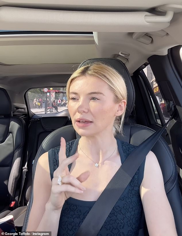 The TV personality left her followers furious with the 'nonsense' social media post as they claimed she was meant to be 'setting an example' after 'taking her eyes off the road'