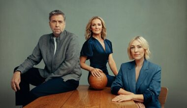 After Gary Lineker's departure at the end of last season Gabby Logan (centre), stepped in to present Match Of The Day, alongside Mark Chapman and Kelly Cates