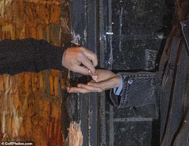 The man was seen handing Lily's character a wrap of crack cocaine before cycling off