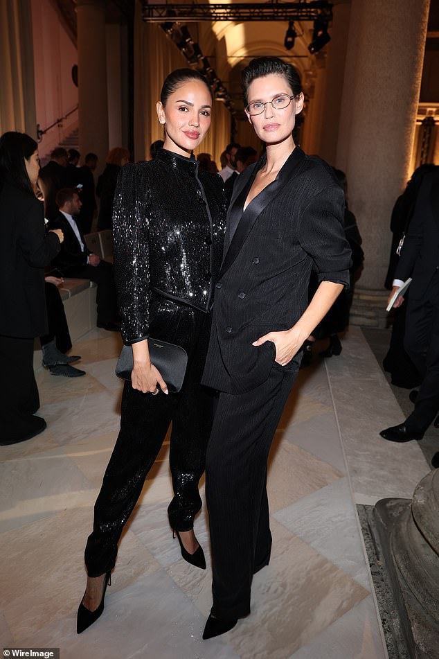 Eiza posed for a photo with Bianca Balti