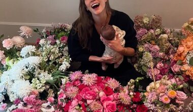 Karlie Kloss, 33, gave her fans a sweet glimpse at her newborn baby girl in an array of candid Instagram snaps on Sunday