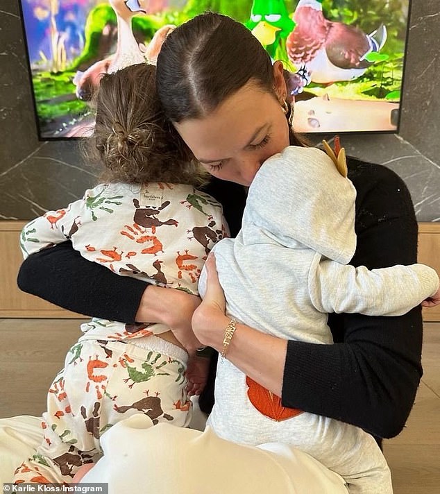 The star also shares Levi, four, and Elijah, two, with Kushner - whom she tied the knot with in 2018