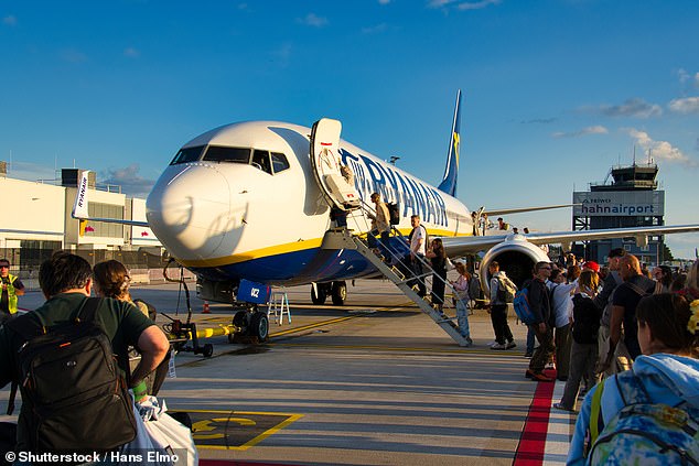 The plane recently jetted off from Milan to London Stansted but quickly turned to chaos (stock)
