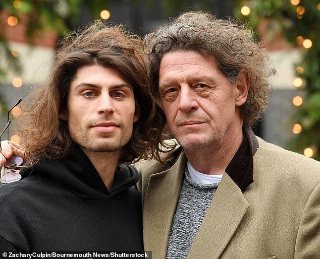 Marco Pierre White's son Luciano's Surrey restaurant has shut down after his eateries had been plagued with bad reviews and cricism of his 'aggressive' nature (Marco and Luciano pictured in 2020)