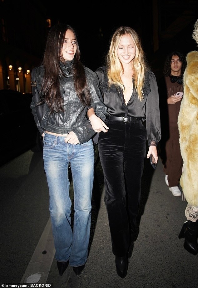 Lila looped arms with TikTok star Olivia Neill