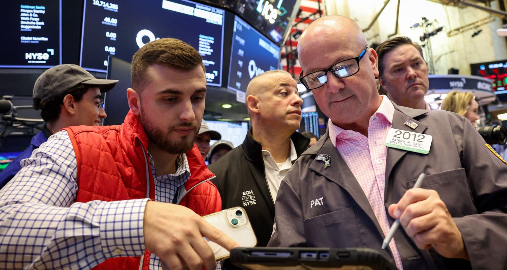 Majority of stocks idling after nice run to record