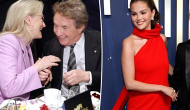 Selena Gomez catches Martin Short texting Meryl Streep at Emmys