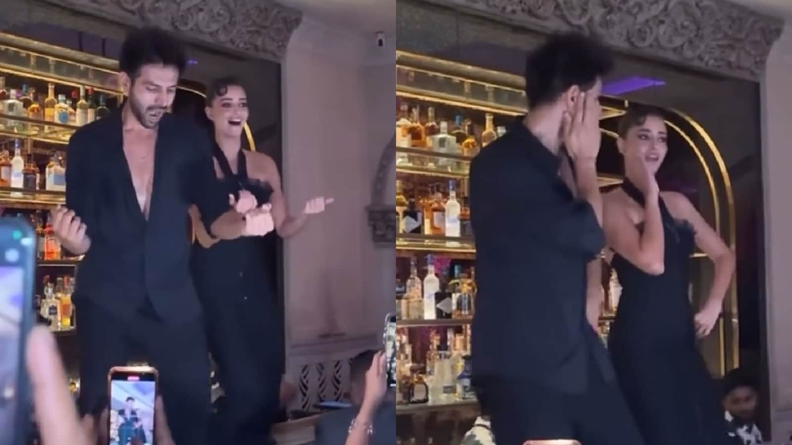 Kartik Aaryan, Ananya Panday climb on bar top, dance to Jumma Chumma De De at Tu Meri Main Tera Main Tera Tu Meri wrap