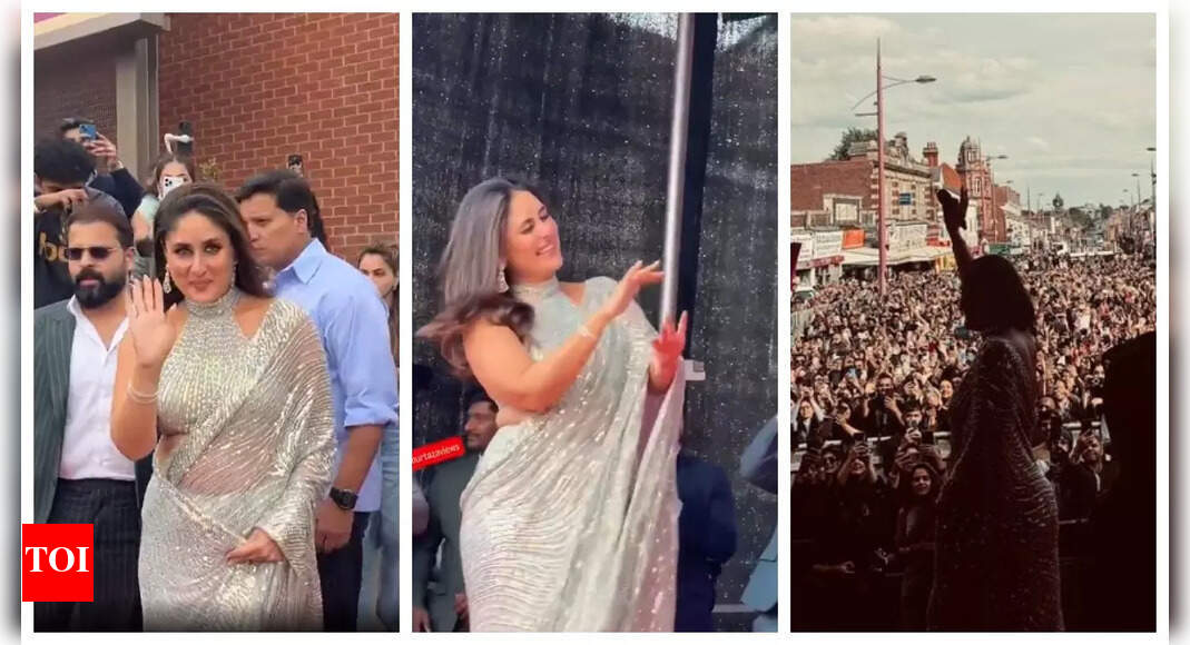 Kareena Kapoor Khan gets a superstar's welcome in Birmingham; hundreds gather to catch glimpse of actress - WATCH |