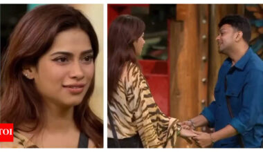 Bigg Boss 19: Awez Darbar goes down on his knees to propose to GF Nagma Mirajkar; latter gets emotional