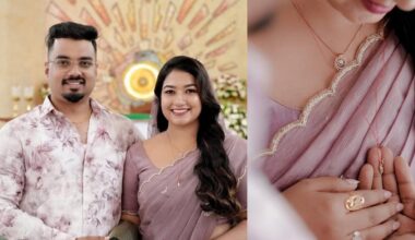 Grace with the groom Aby Tom Cyriac. Photo: Instagram/ grace_antonyy
