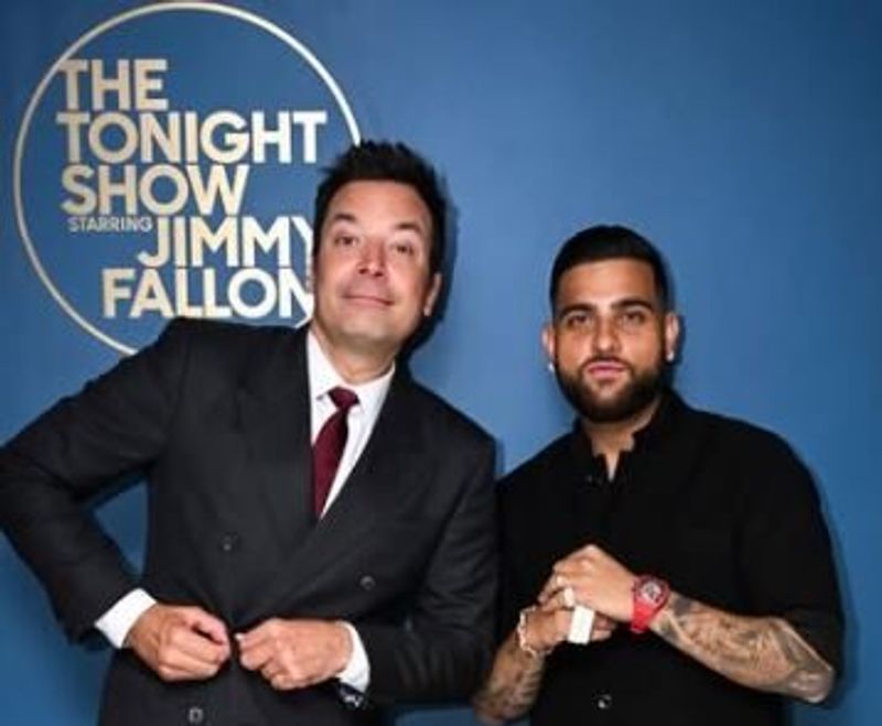 Karan Aujla teaches Jimmy Fallon bhangra, makes historic Punjabi takeover on The Tonight Show