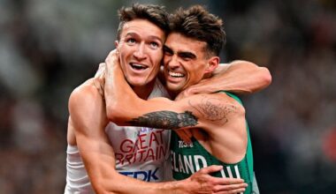 World Athletics Championships Day 5 preview – Irish in action, TV times: Andrew Coscoran ready for final showdown